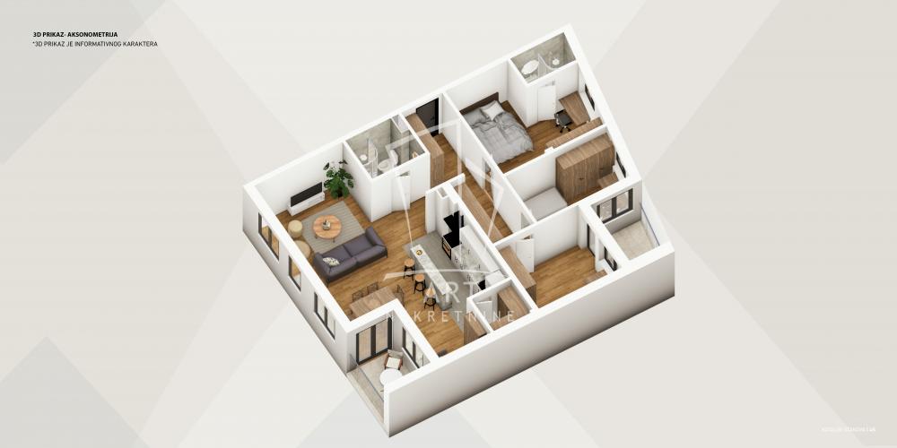 Slika 1 - Cvetanova Ćuprija, Troiposoban stan na prodaju, 96m2, 233.506€