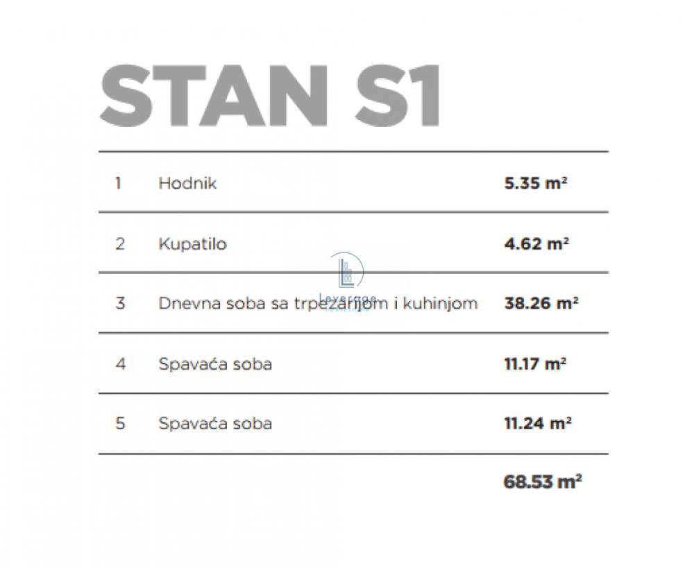 Slika 5 - Trosoban stan na prodaju, 68m2, 245.000€