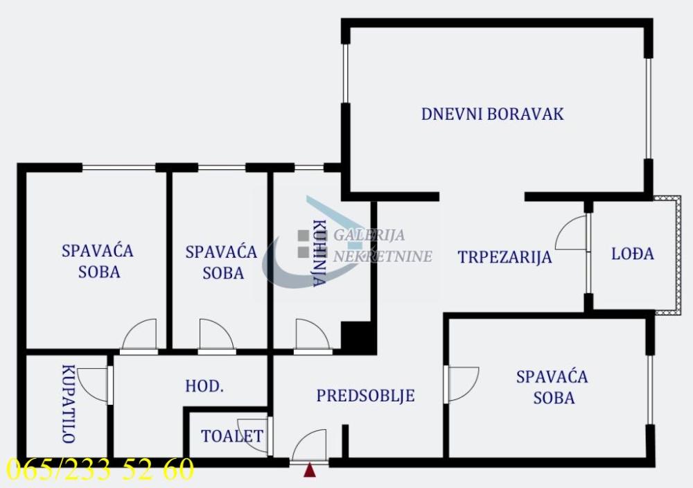Slika 4 - Trgovačka, Troiposoban stan na prodaju, 103m2, 270.000€