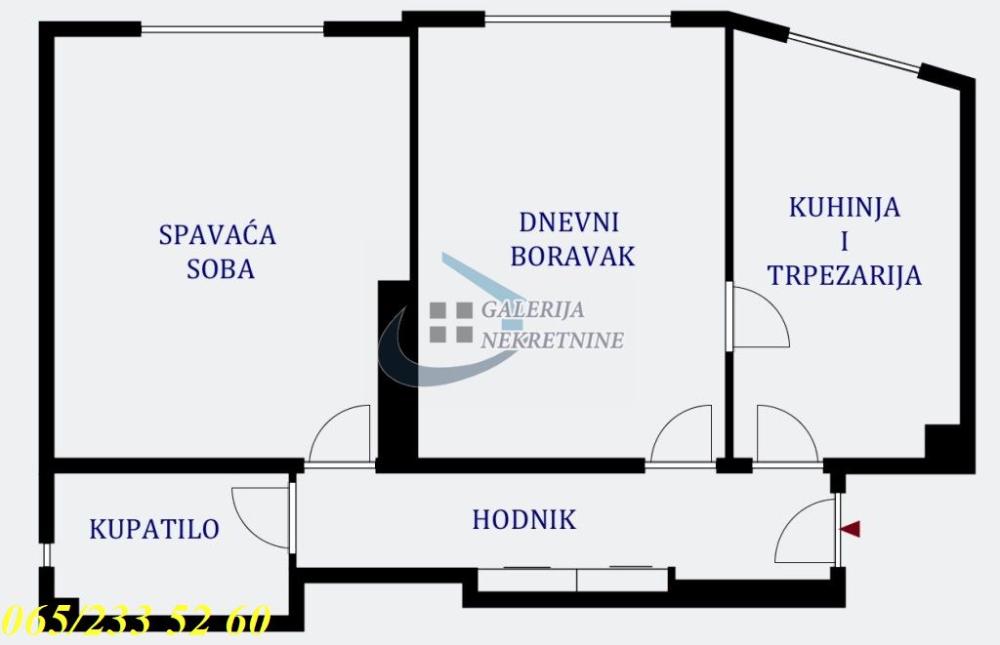 Slika 3 - Džordža Vašingtona, Dvosoban stan na prodaju, 50m2, 200.000€