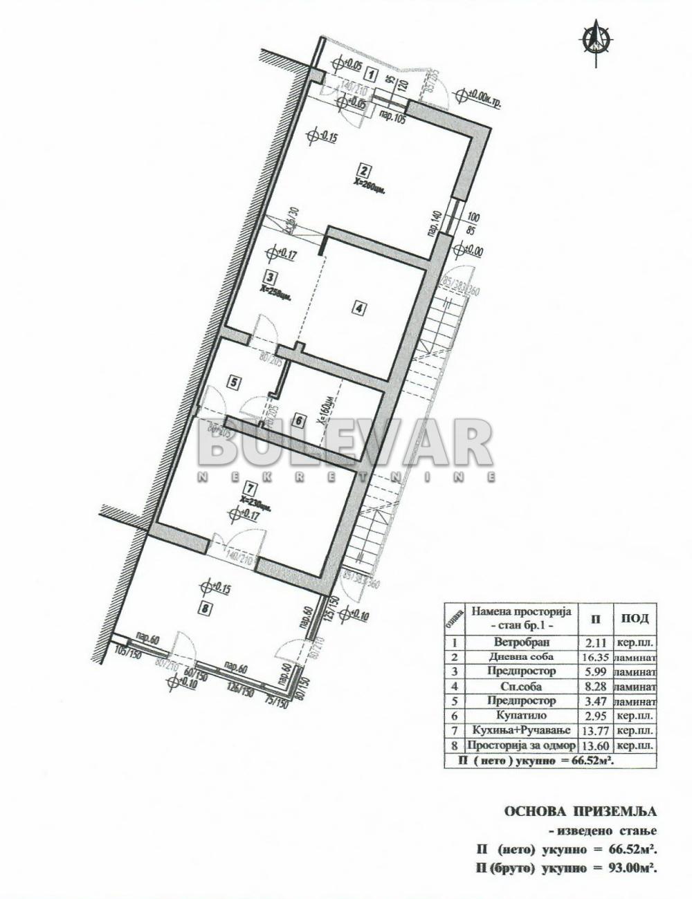 Slika 10 - Aleksandra Petrovića, Dvosoban stan na prodaju, 93m2, 115.000€