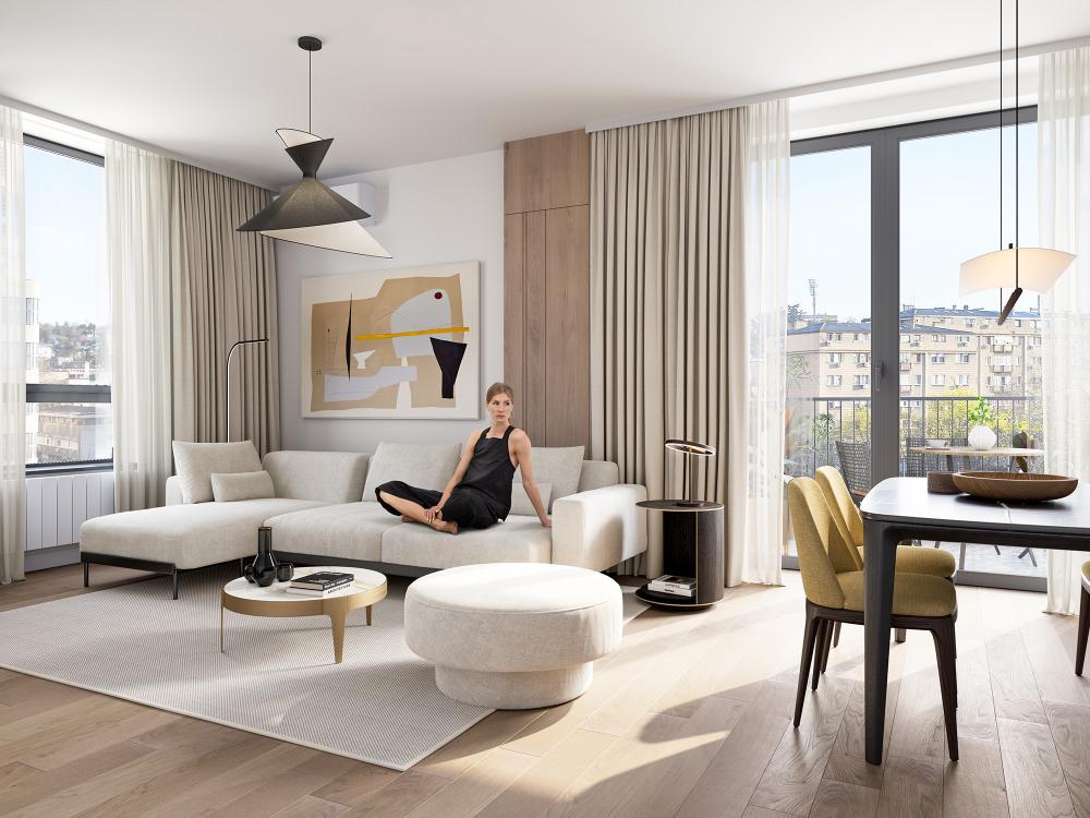 Slika 2 - Belgrade Waterfront - BW Nova, Trosoban stan na prodaju, 62m2, 270.888€