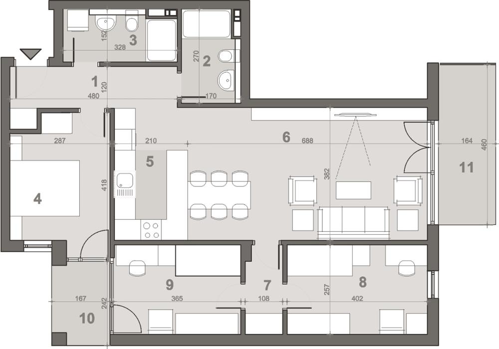 Slika 6 - Kumodraska, Četvorosoban stan na prodaju, 94m2, 277.300€