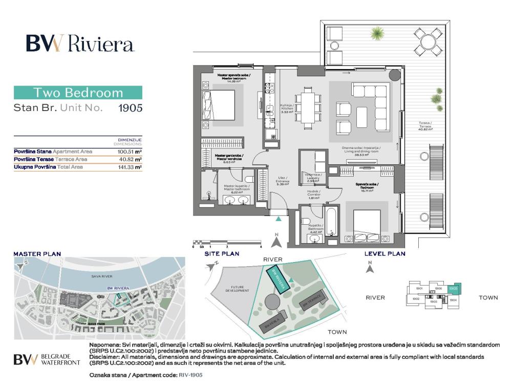 Slika 9 - Belgrade Waterfront - BW Riviera, Trosoban stan na prodaju, 141m2, 892.888€