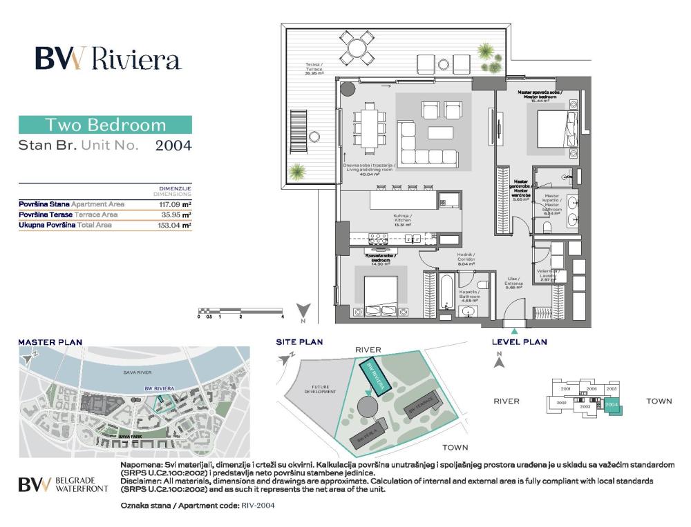 Slika 8 - Belgrade Waterfront - BW Riviera, Trosoban stan na prodaju, 153m2, 1.017.888€
