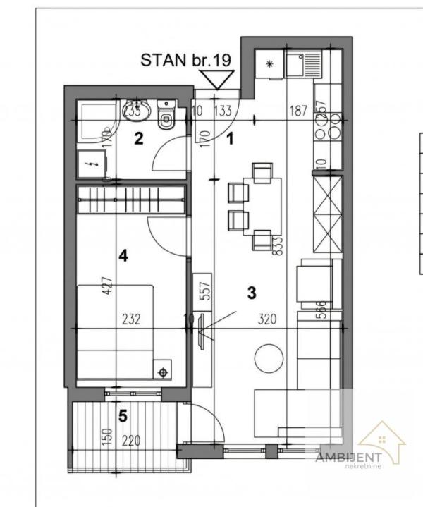 Slika 9 - Jednoiposoban stan na prodaju, 42m2, 86.768€