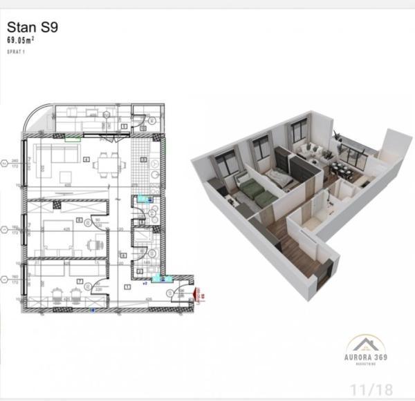 Glavna slika -Trosoban stan na prodaju, 69m2, 191.890€