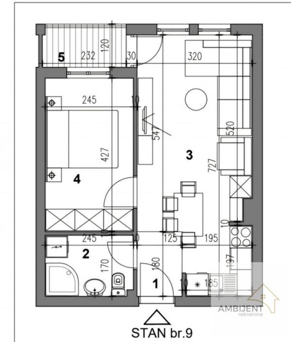 Slika 9 - Jednoiposoban stan na prodaju, 40m2, 82.493€