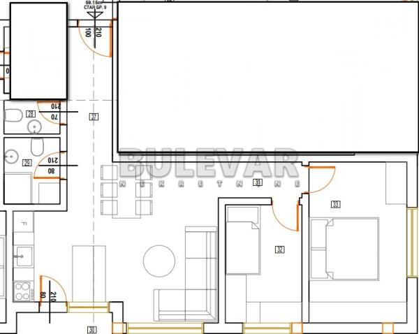 Slika 3 - Nikole Rašića Koleta, Dvoiposoban stan na prodaju, 59m2, 94.640€