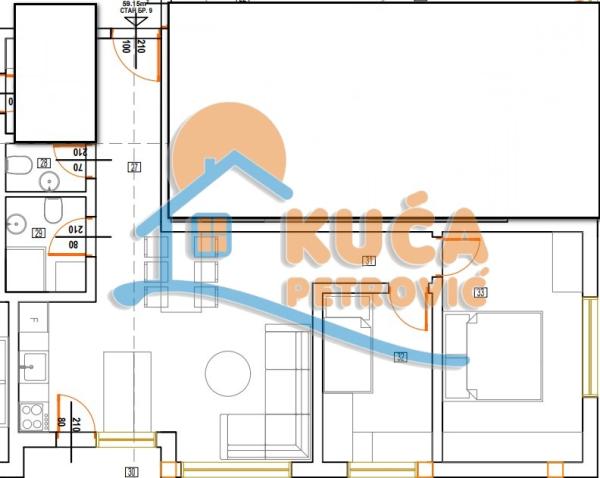 Slika 3 - Nikole Rašića Koleta, Dvoiposoban stan na prodaju, 59m2, 94.640€