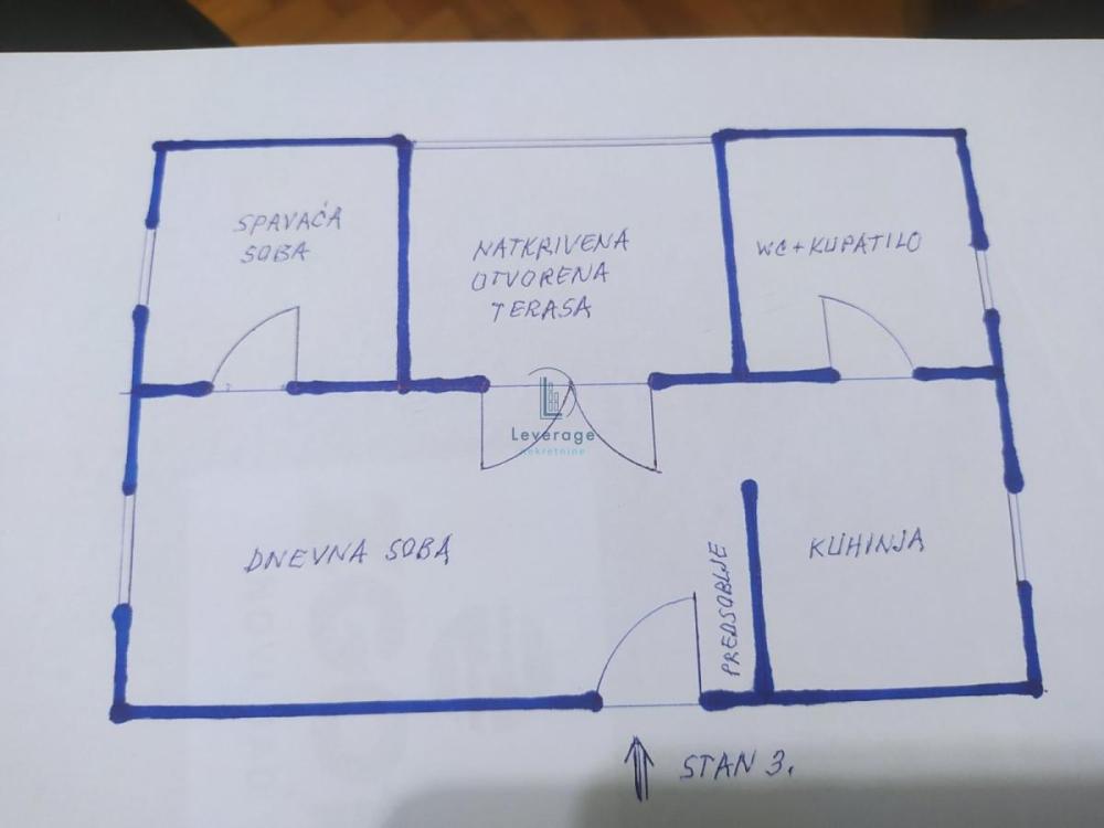Slika 7 - Admirala Vukovića, Jednoiposoban stan za izdavanje, 46m2, 500€