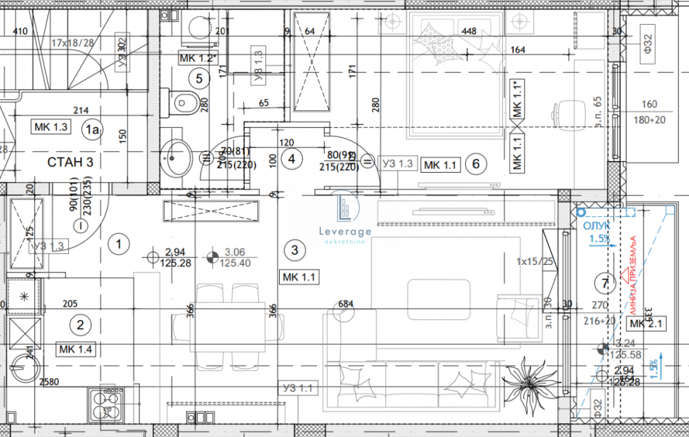 Slika 5 - Dvosoban stan na prodaju, 60m2, 165.137€