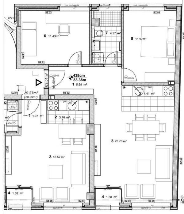 Slika 3 - Trosoban stan na prodaju, 64m2, 209.328€