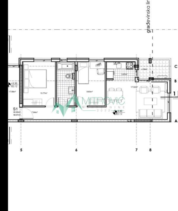 Glavna slika -Dvoiposoban stan na prodaju, 58m2, 143.376€