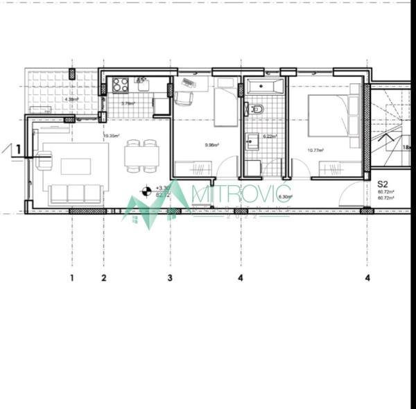 Glavna slika -Trosoban stan na prodaju, 60m2, 148.320€