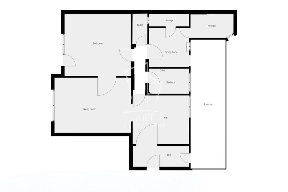 Slika 1 - Dobračina, Trosoban stan za izdavanje, 81m2, 1.800€