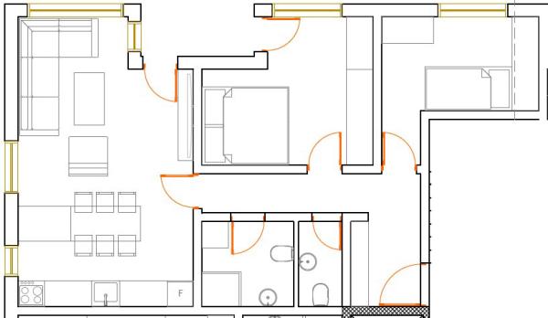 Slika 4 - Dvoiposoban stan na prodaju, 62.36m2, 93.540€