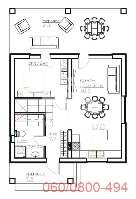 Slika 8 - Maršala Tita,  Kuća na prodaju, 125m2, 206.250€