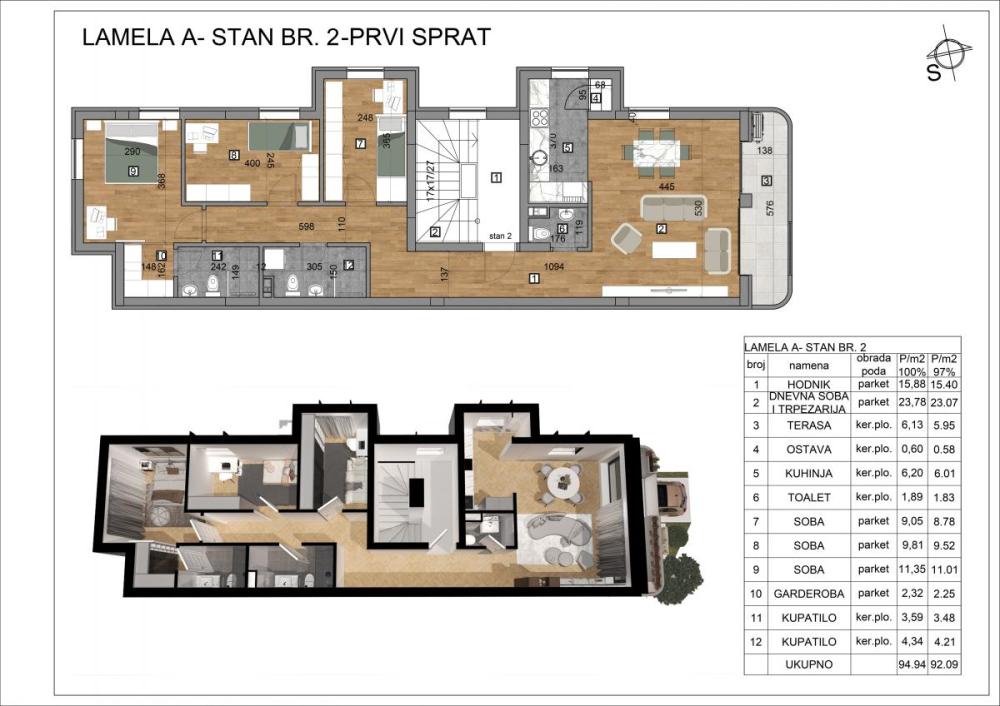 Slika 11 - Troiposoban stan na prodaju, 92m2, 260.000€