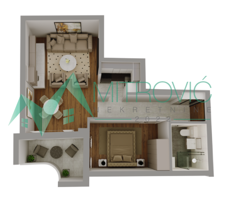 Glavna slika -Jednoiposoban stan na prodaju, 45m2, 105.750€