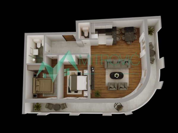 Glavna slika -Dvoiposoban stan na prodaju, 82m2, 169.270€