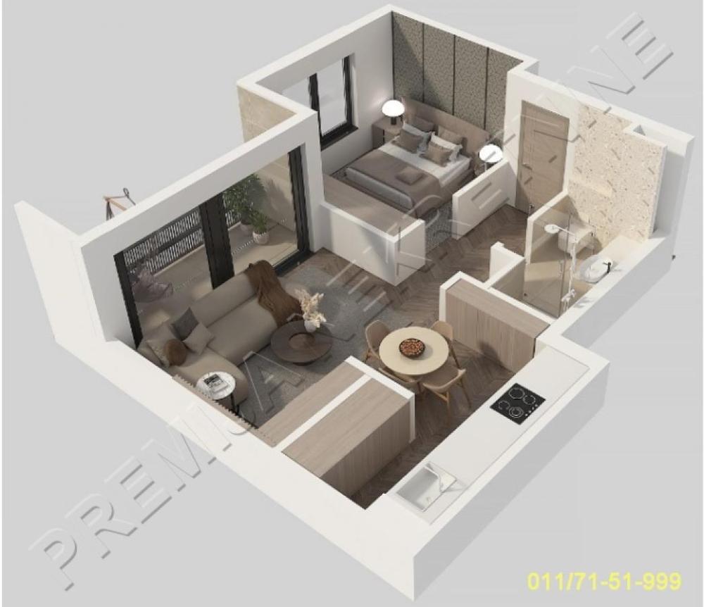 Glavna slika -Karpoševa, Dvosoban stan na prodaju, 47m2, 181.700€