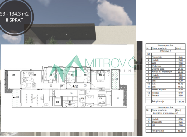 Glavna slika -Petosoban stan na prodaju, 145m2, 304.500€