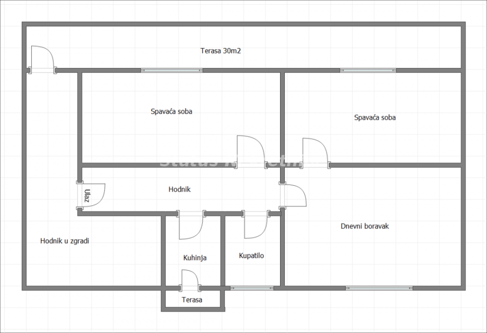 Glavna slika -Jednoiposoban stan na prodaju, 54m2, 169.500€
