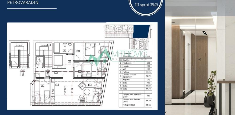Glavna slika -Troiposoban stan na prodaju, 94m2, 173.715€
