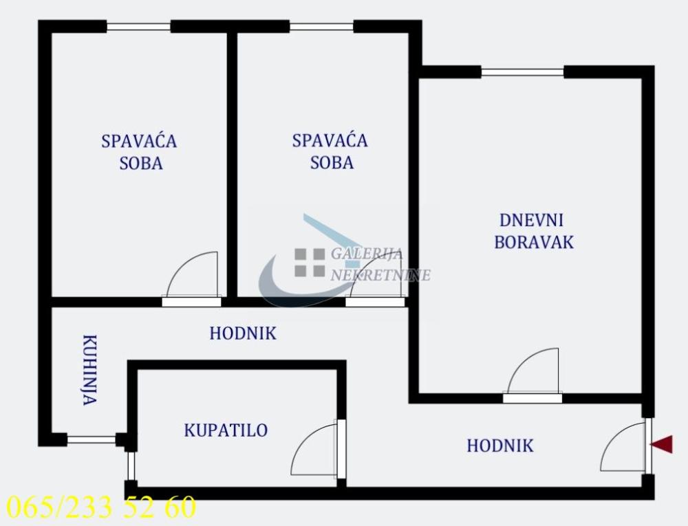 Slika 7 - Kosovska, Dvoiposoban stan na prodaju, 45m2, 167.000€