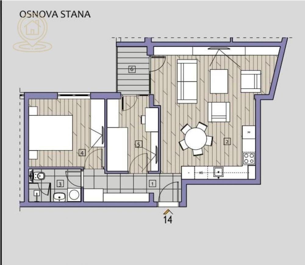 Slika 4 - Dvoiposoban stan na prodaju, 59m2, 141.760€