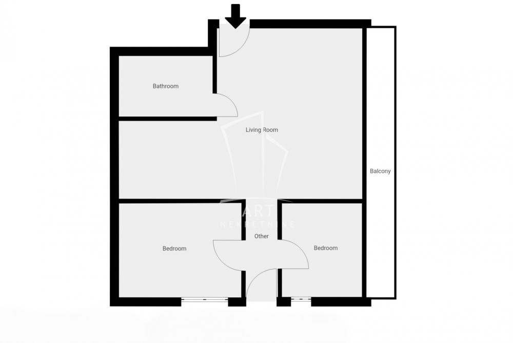 Slika 1 - Miklošićeva, Dvoiposoban stan na prodaju, 56m2, 190.000€