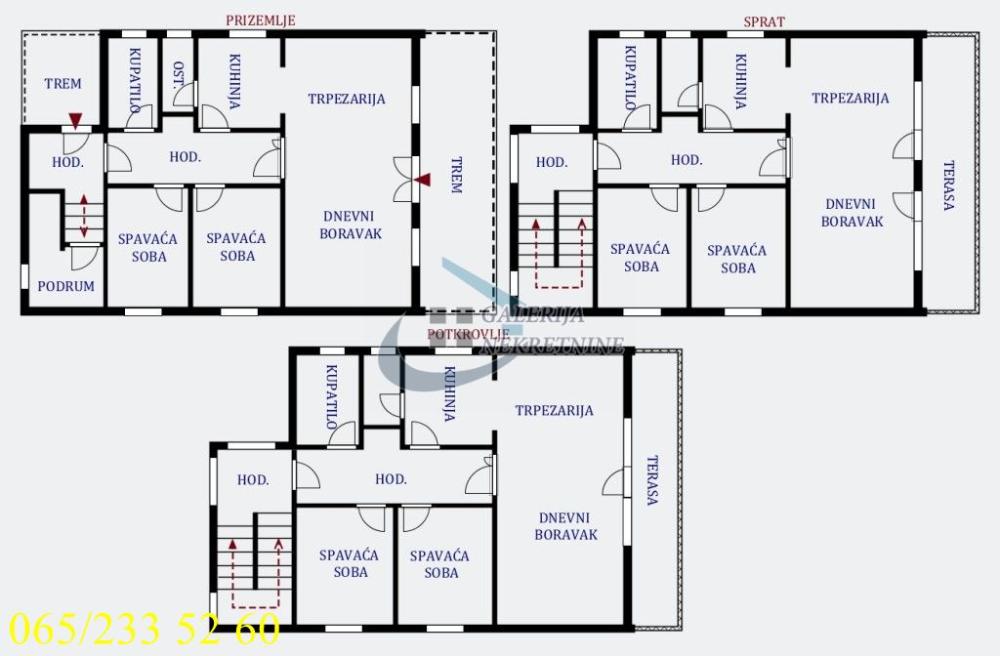Slika 5 - Kapetana Bate,  Kuća na prodaju, 365m2, 265.000€