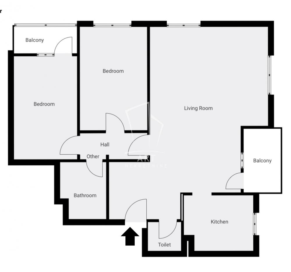 Slika 3 - Ulofa Palmea, Trosoban stan na prodaju, 81m2, 275.400€