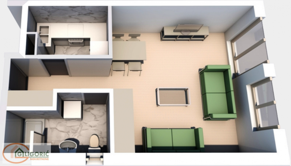 Glavna slika -Živka Davidovića, Jednosoban stan na prodaju, 35m2, 155.000€