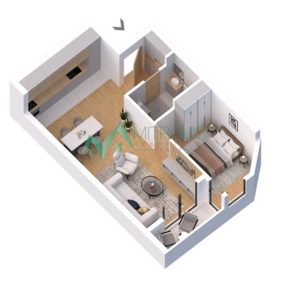 Glavna slika -Jednoiposoban stan na prodaju, 44m2, 109.900€