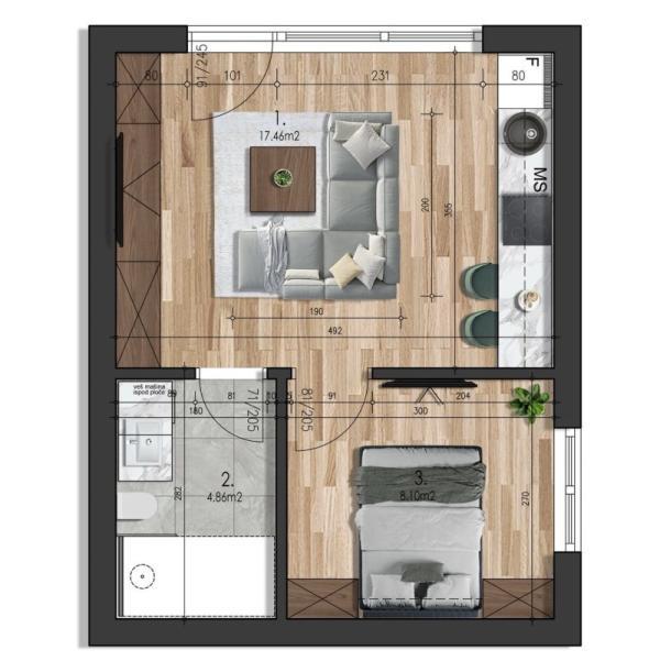 Glavna slika -Jednoiposoban stan na prodaju, 30m2, 65.000€