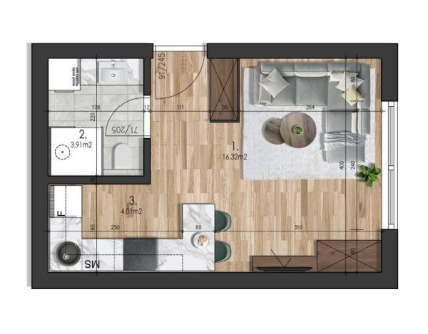 Glavna slika - Stan na prodaju, 24m2, 55.000€