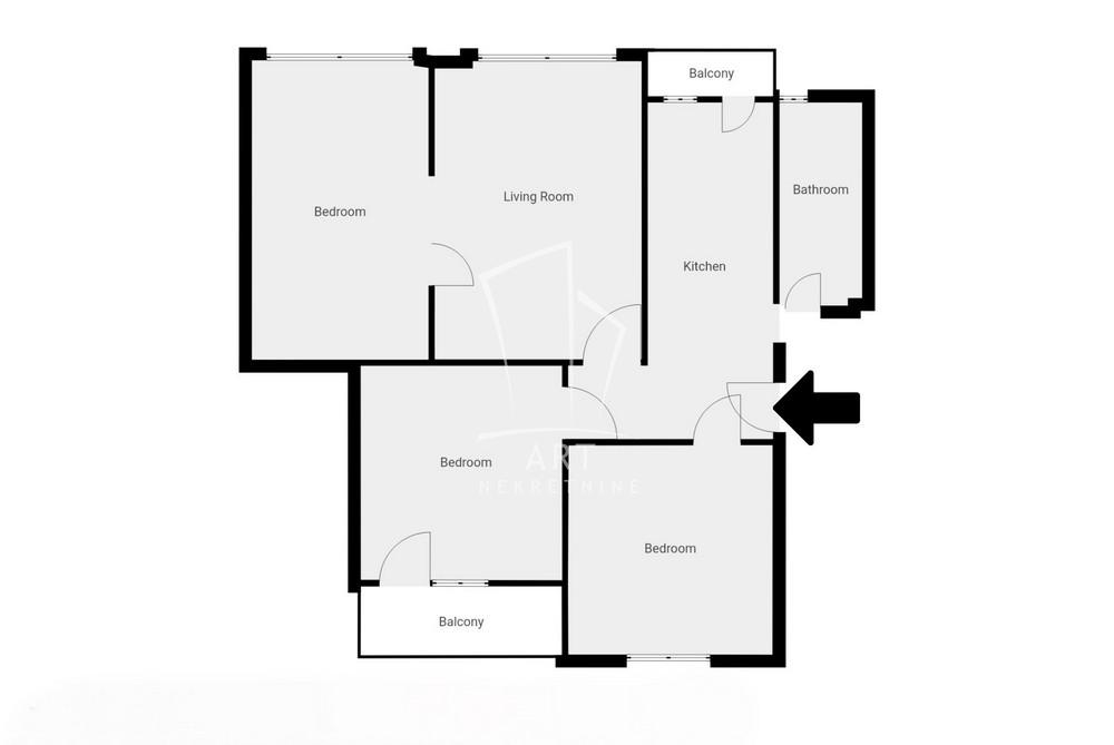 Slika 1 - Kneginje Ljubice, Četvorosoban stan na prodaju, 103m2, 830.000€