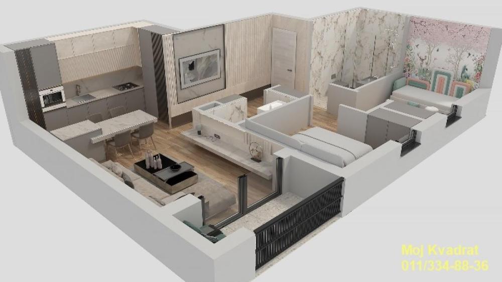 Slika 1 - Trosoban stan na prodaju, 57m2, 200.690€