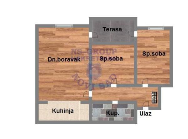 Glavna slika -Dvoiposoban stan na prodaju, 57m2, 163.320€