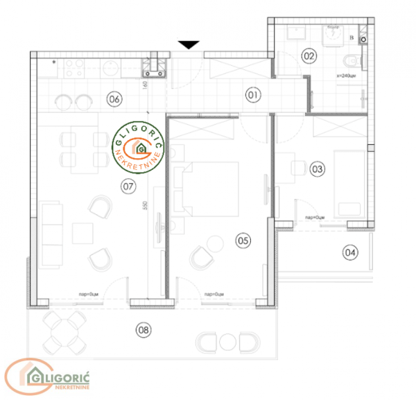 Glavna slika -Trosoban stan na prodaju, 74m2, 181.000€