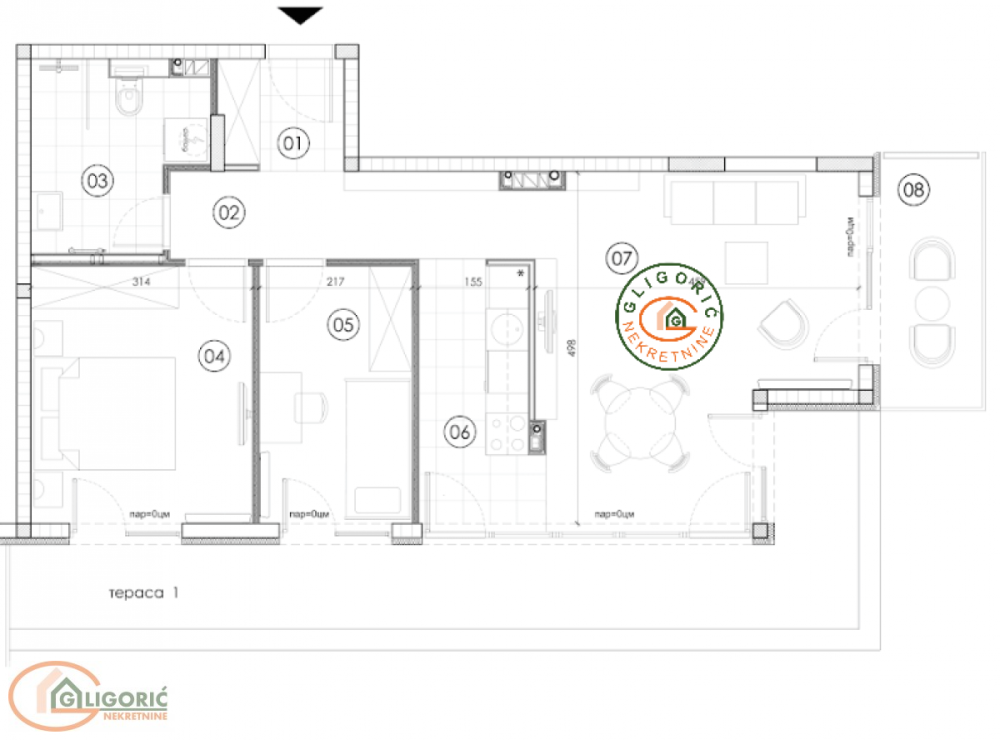 Glavna slika -Dvoiposoban stan na prodaju, 64m2, 165.400€