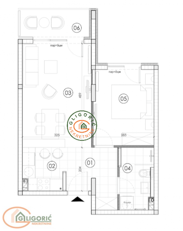 Glavna slika -Dvosoban stan na prodaju, 43m2, 114.000€