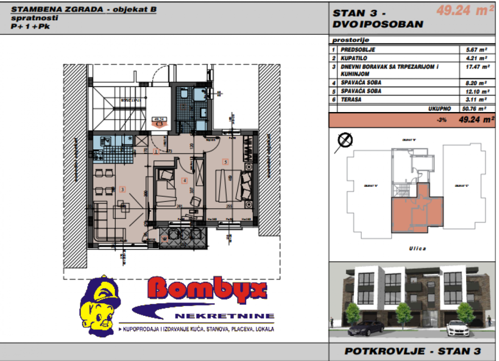 Slika 4 - Dvoiposoban stan na prodaju, 42m2, 93.851€