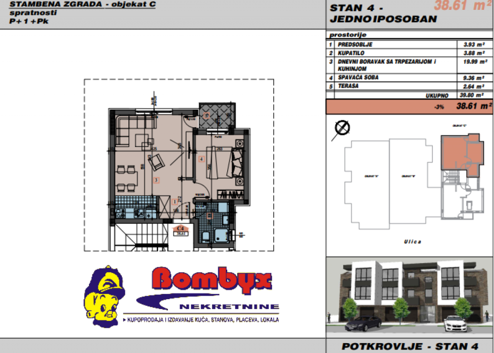 Slika 9 - Jednoiposoban stan na prodaju, 38m2, 85.482€