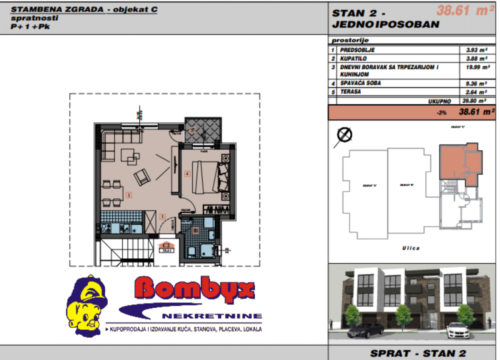 Slika 7 - Jednoiposoban stan na prodaju, 38m2, 85.482€