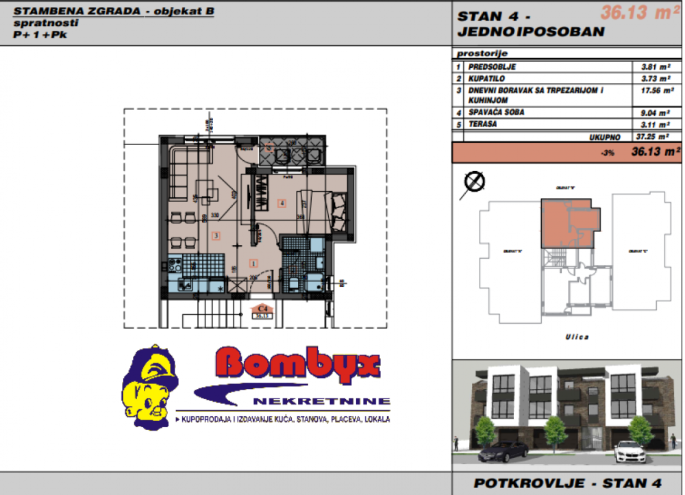 Slika 5 - Jednoiposoban stan na prodaju, 38m2, 85.482€