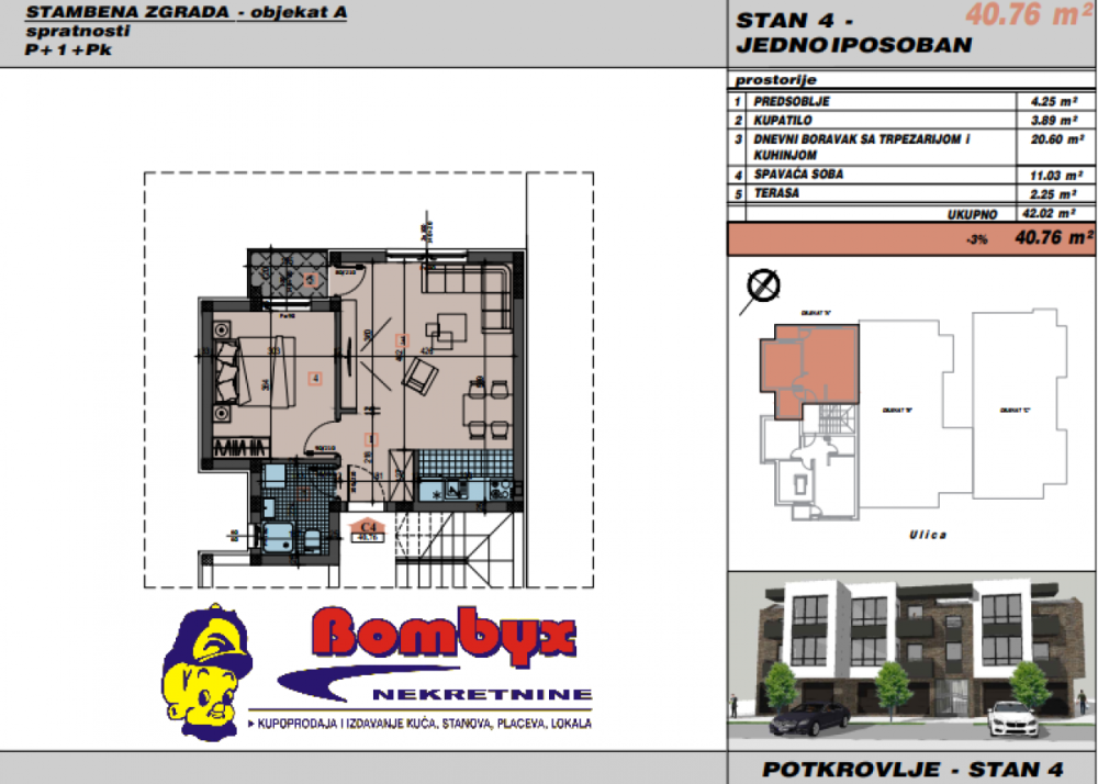 Slika 3 - Jednoiposoban stan na prodaju, 38m2, 85.482€