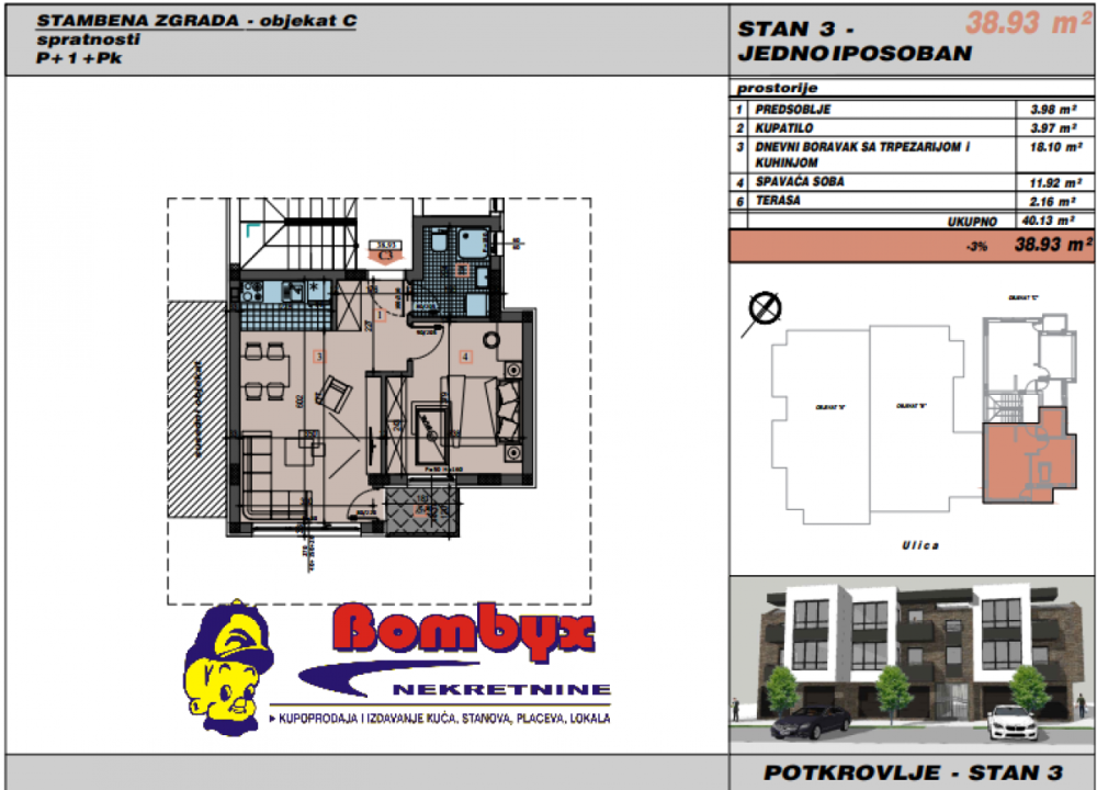 Slika 8 - Jednoiposoban stan na prodaju, 38m2, 85.482€